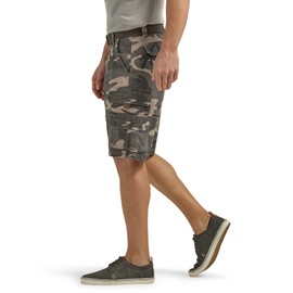 Lee Men's Dungarees Belted Wyoming Cargo Short, Ash Camo, 38