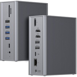 USB-C Docking Station 16 in 1 Triple Display with Charging Support for MacBook Pro & Windows USB 3.1 Gen2 Type C Systems (Dual 4K HDMI, DP, 7 USB Ports, Ethernet), MacOS only Support Mirror Mode