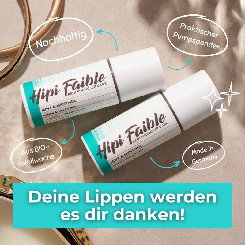 Hipi Faible Mint & Menthol - Natural Cosmetics Lip Care