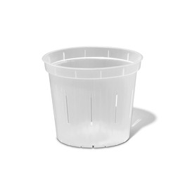 rePotme 4 inch Plant Pots - 6 Pack of Flower Pots (Crystal Clear) - Slotted Clear Planter for Indoor Plants - Perfect for Orchids, Succulents, Herbs, and More