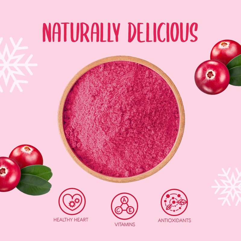 Freeze Dried Cranberry Powder 500g - No Added Sugar All