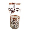 kingnero Carousel Candle Rotary Candle Holder Spinning Candleholder Metal Tea