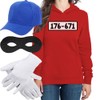 Shirtgeil Women’s Safecracker Costume Hoodie + Hat + Mask +