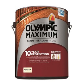 OLYMPIC/PPG Architectural 79601A/01 Gallon, Exterior, Acrylic, Solid Color, White Base Maximum Deck