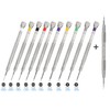 10PCS Professional Watchmaker Screwdriver Set + 1PCS Spring Bar Tool,