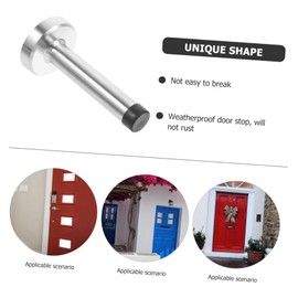 STOBOK Wall-Mounted Door Stopper Durable Floor Door Stop for Bottom Security Non-Slip Design for Home Office Use