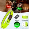 LED Dog Collar, Light Up Dog Collar USB Rechargeable, Brightest