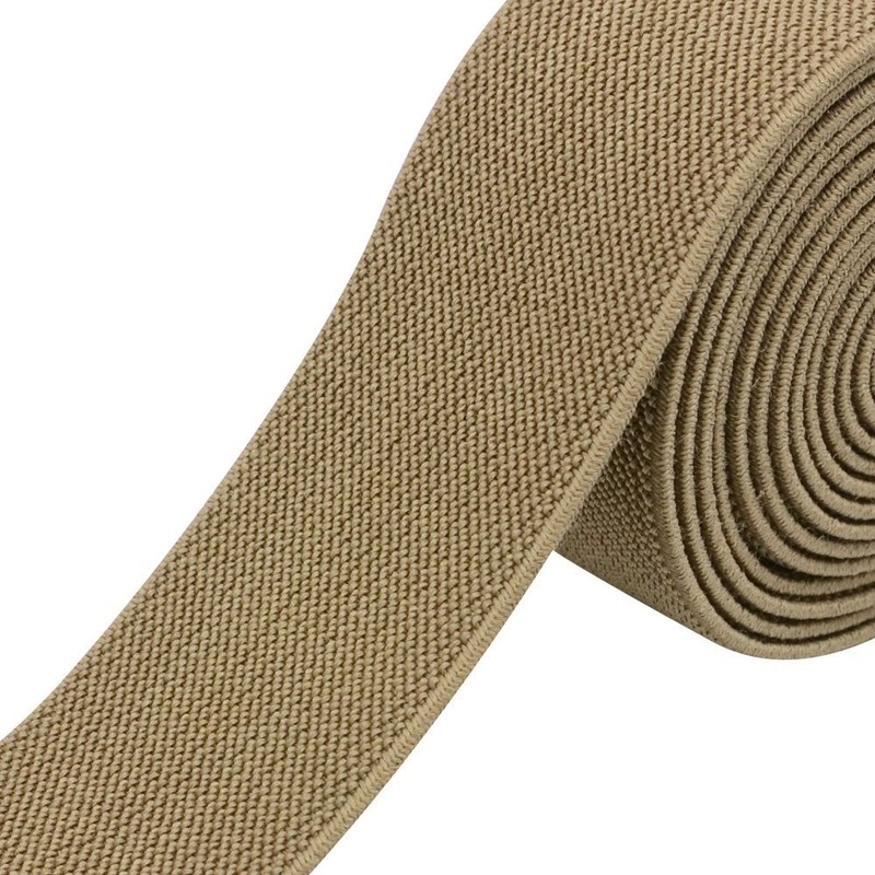 Strapcrafts 1.5-Inch Wide Colored Double-Side Twill Woven Elastic,2 Yards,Khaki 32140