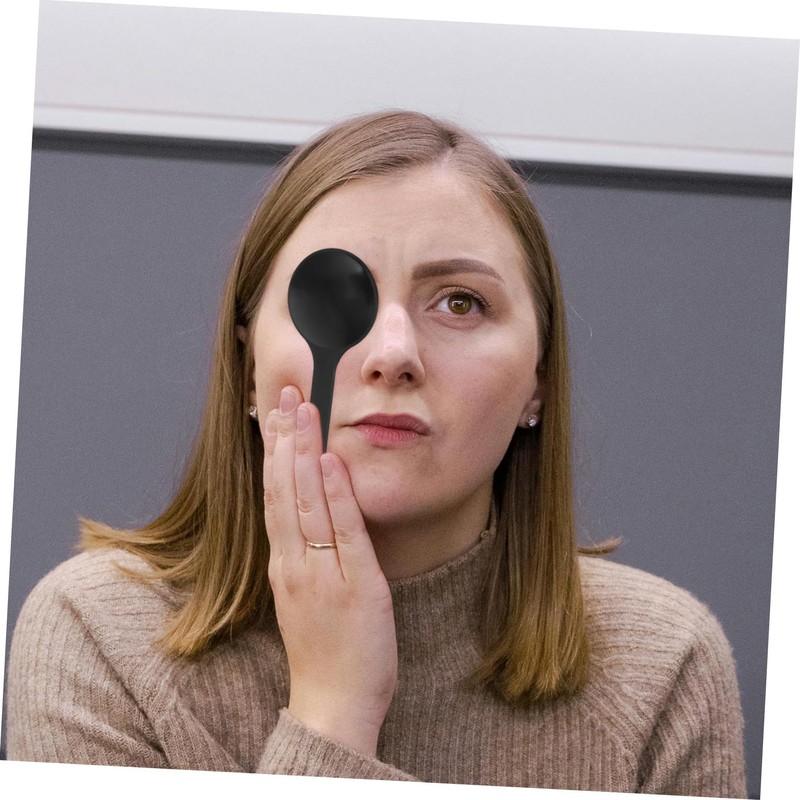minkissy 3pcs Handheld Eye Occluder Exam Tool for Accurate Vision