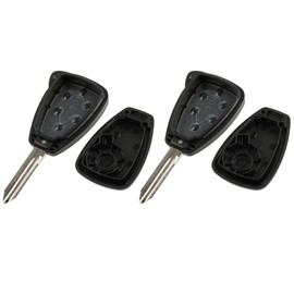 Key Fob Keyless Entry Remote Shell Case & Pad fits Chrysler, Dodge, Keys, Set of 2