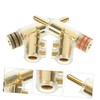 Mipcase 2Pcs Angled Banana Plugs for Speaker Wire Solderless Connector