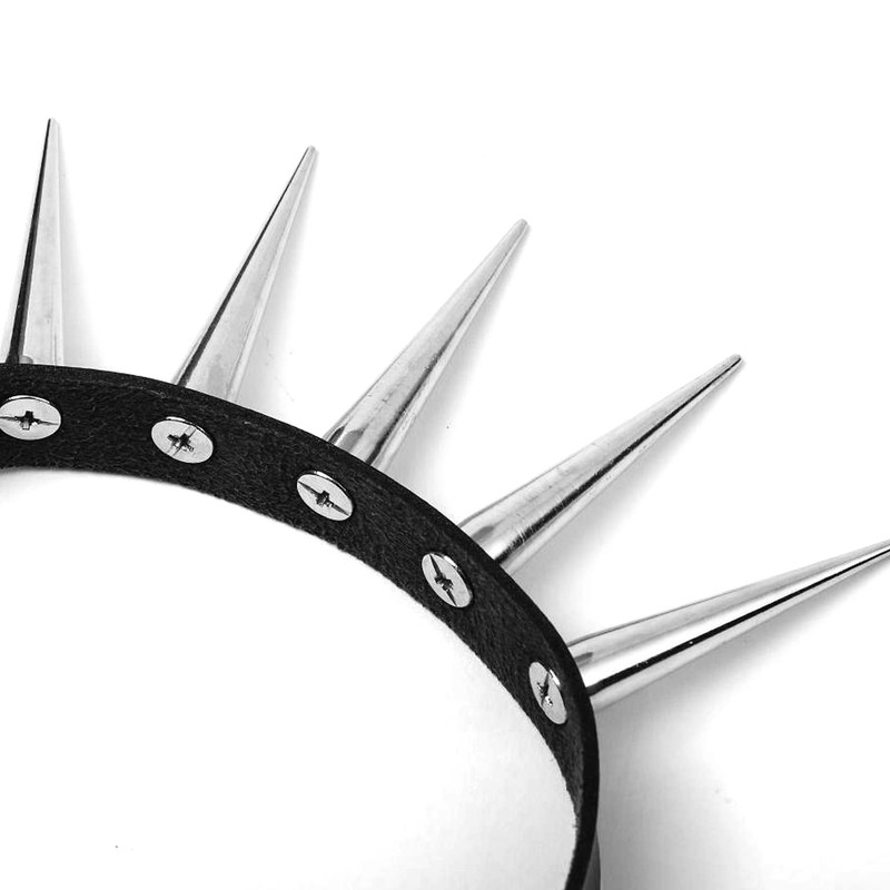 MILAKOO Gothic Punk Rock PU Leather Choker Necklace for Women