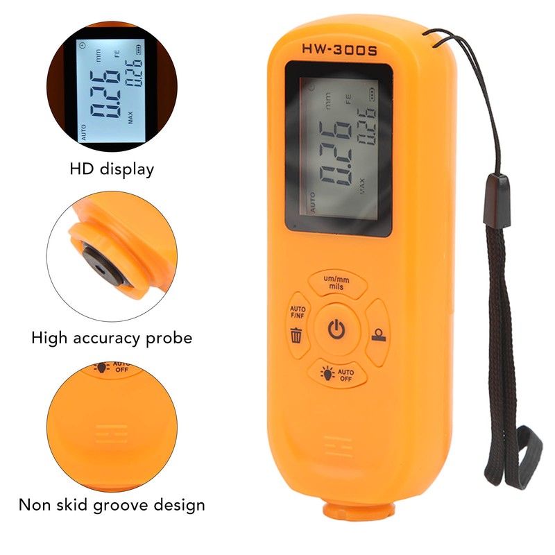Paint Coating Thickness Gauge Depth Meter 3 Units Um mm