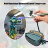 Multi Functional Airbrush Kit with Pump 5 Levels Adjustable Dual