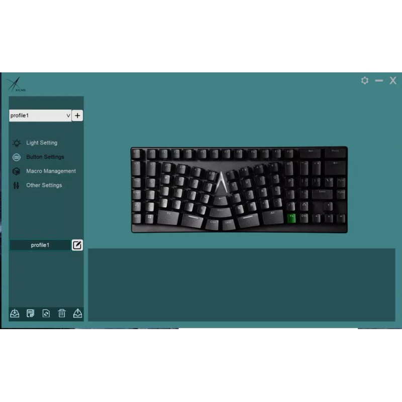 X-Bows Lite Ergonomic Mechanical Gaming aluminum Backlight Programable keyboard!