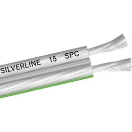Oehlbach Silverline SP-15 Stereo Hi-Fi Speaker Cable with SPOFC (Silver-Plated Copper) 2 x 1.5 mm² Mini Coil Speaker Cable 8 m