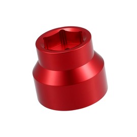 REPAIROCK Aluminum Fuel Oil Filter Cap Socket Removal Installer 24/35/36mm Red for Ford 6.0L / 6.4L 2003-2010 Diesel Fuel Filter Auto Replacement Parts