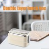 Salad Lunch Container | Double Layer Stainless Steel Lunch Box