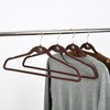 Trio Home Heavy Duty Velvet Hangers with Cascade Hook, Durable,