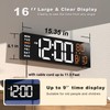 JALL 16" Large Digital Wall Mount Clock, Count Down Timer,