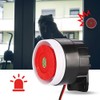Red Fire Alarm DC 12 V Indoor Siren Wireless Flashing