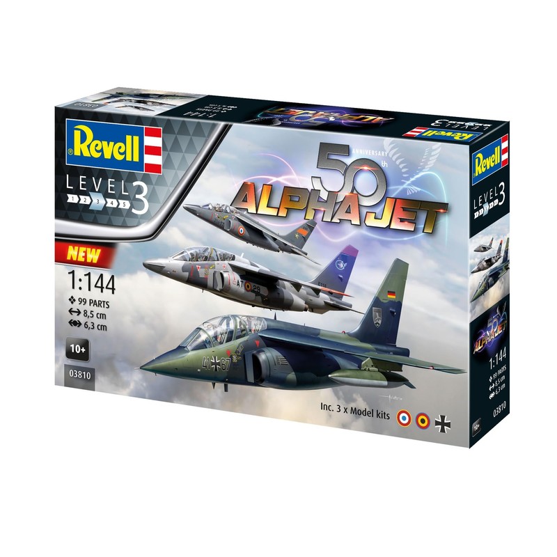 Revell Model Kit 50th Anniversary Alpha Jet I Scale Replica