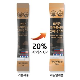 Gaeseong Goryeo Samin 개성고려삼인 6년근 고려홍삼정 전체식 스틱 12g 30포 Gaeseong Goryeo Ginseng 6-Year-Old Red Ginseng Whole Extract Stick 12g 30 Packs