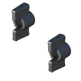 cyclingcolors 2x Wing Nuts M4 M5 M6 Plastic Thread Steel Black Wing Nuts (M6)