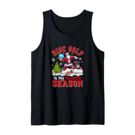 Disc Golf is Favorite Season Costume Player Christmas Santa Tank Top