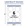 Avery Durable Waterproof Round Labels with Sure Feed, Print to