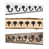 Fuxxer® Set of 6 Classic Coat Hooks Towel Hooks Vintage