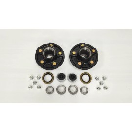 JDMSPEED Trailer Idler Hub Kits 5 on 4.5" for 3500 lbs Axle 1/2"-20 Thread 22017K Set (2)