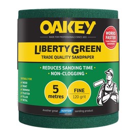 Liberty Green Sanding Roll 115mm x 5m Fine 120g