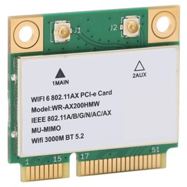 Annadue Wireless WiFi Card, AX200HMW 2.4G/5G Dual Band Wireless Network Card, 2974M WiFi6 Bluetooth 5.2 PCI-E Wireless Card, 802.11 A/B/G/N/AC/AX for Laptop
