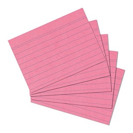 Herlitz 1150507 Index Cards A5 Pack of 100 White