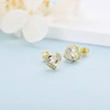 Stud Earrings Silver 925 Women's Earrings Gold/Rose Gold for Women