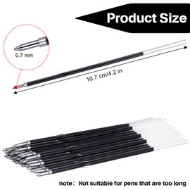 30 Pieces Ink Pen, Ballpoint Pen Refills Replacement Ballpoint Black for Retractable Pens Office College School Supplies (Blue,0.7 mm)