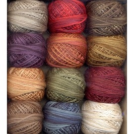 Valdani 3-Strand Cotton Embroidery Floss 12-Ball Artists Palette Collection (3SF-ArtistP)