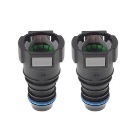 Motoforti 5/8" Fuel Line Quick Connector ID Hose for 3/4" SAE Male Straight Fuel Line Quick Seal Fittings Plastic Black Gray 2 Pcs