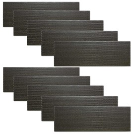 Honey Keeper 6" Bee Frame Foundations - Beeswax Coated Black Foundation Sheets for Medium Super Beehives, 10 Pack