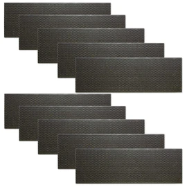 Honey Keeper 6" Bee Frame Foundations - Beeswax Coated Black Foundation Sheets for Medium Super Beehives, 10 Pack