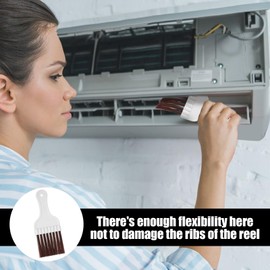 Air Conditioning Comb, 2 Pieces Condenser Lamellar Comb Air Conditioning Condenser Fin Comb Cleaning Brush Air Conditioning Fin Comb for Cleaning Air Conditioners Refrigerators Evaporator