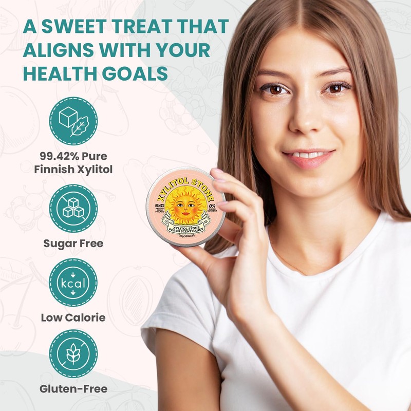 Xylitol Stone Sugar Free Candy - Vegan & Keto Friendly