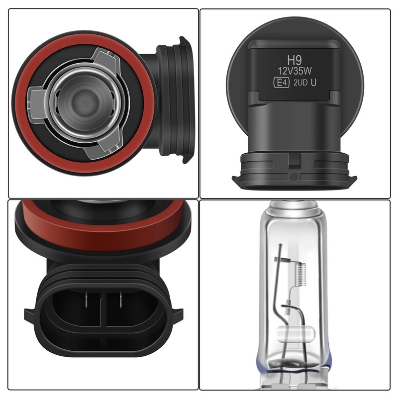 WinPower H9 Halogen Bulbs 65W, Pack of 2