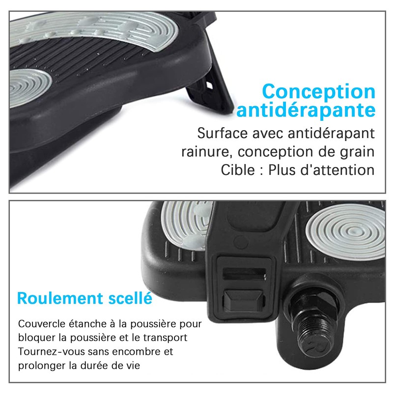 Exercise Bike Pedals with Straps for Spinning Wheels and Stationary