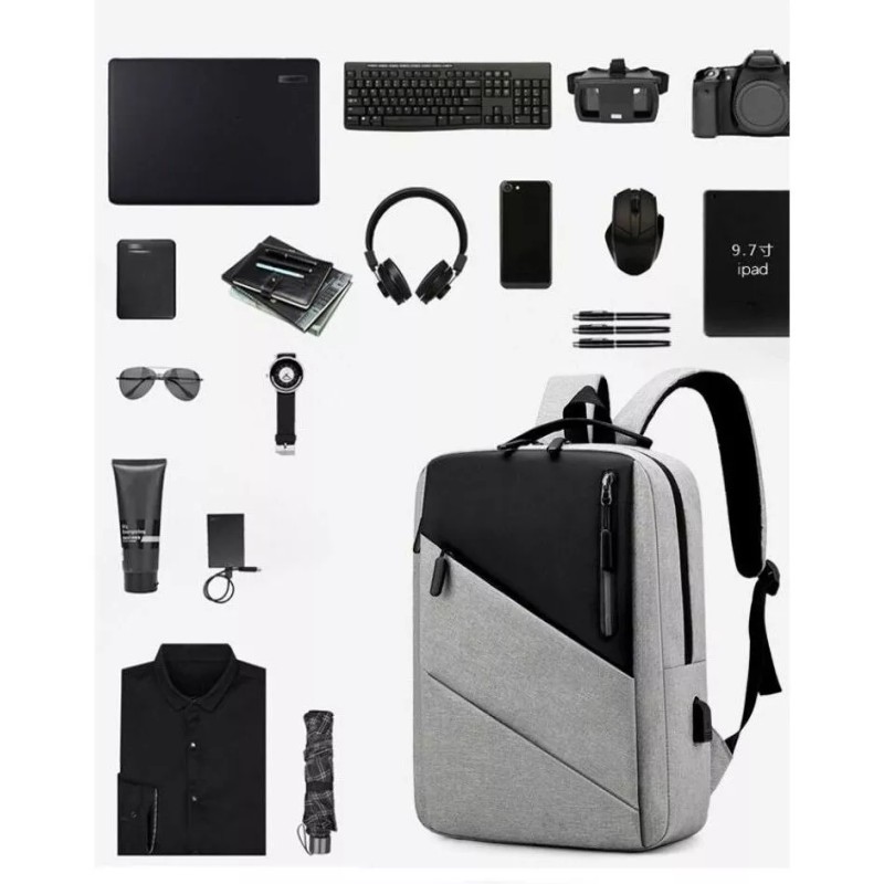 Yuqing Mochila Antirrobo Carga Usb Impermeable Escolar Laptop 25l