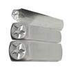 Ousidiman Set Of 3 Star Shaped Metal Punches Stamps Practical