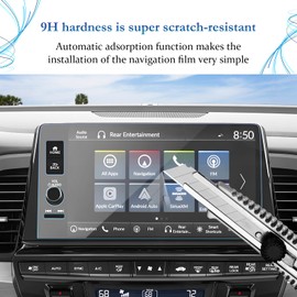 SKTU for 2025 2026 Honda Odyssey Screen Protector 9 Inch for 2025 2026 Honda Odyssey (EX-L/Sport-L/Touring/Elite) 9 Inch Navigation Display Honda Odyssey 2025 2026 Accessories Tempered Glass [Anti-Glare&Scratch, Ultra HD, 9H Hardness]