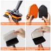 CLEANHOME Tile Tub Scrubber Brush with 3 Different Function Cleaning