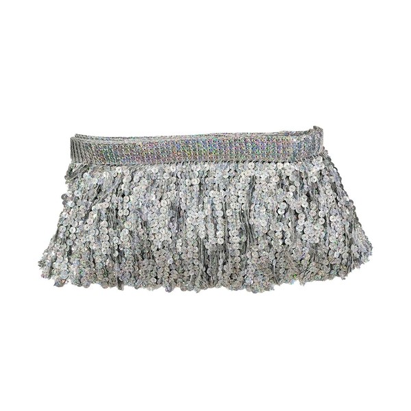 VEHYEGOI 1 Piece 5M Sequin Tassel, Shiny Tassel, Tassel Trim,